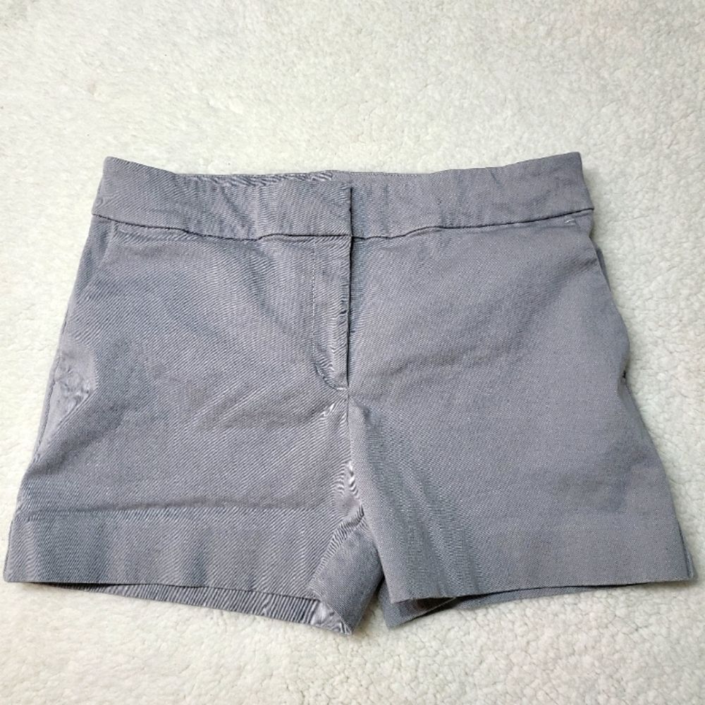 Ann Taylor Loft Blue Womens Size 8 Solid Regular Mid-Rise Casual Riviera Short
